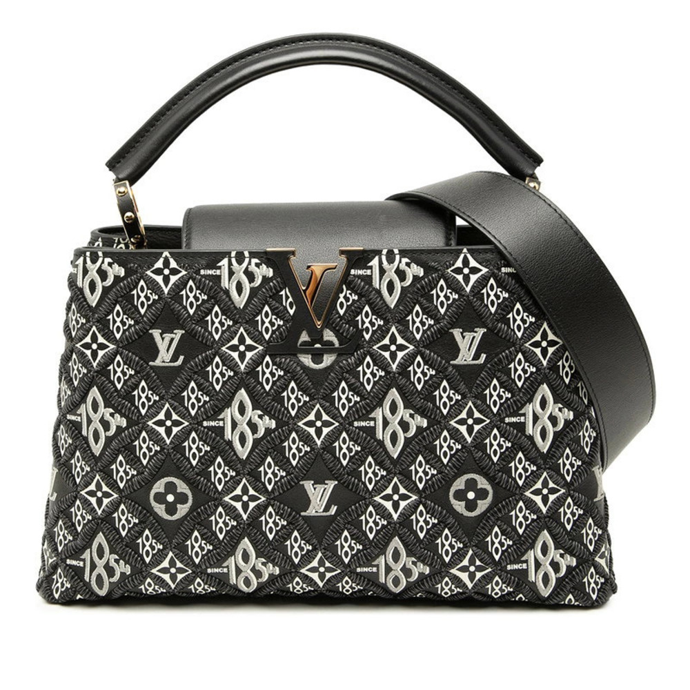 Louis Vuitton Capucines Since 1984 2way Shoulder Bag Black Leather